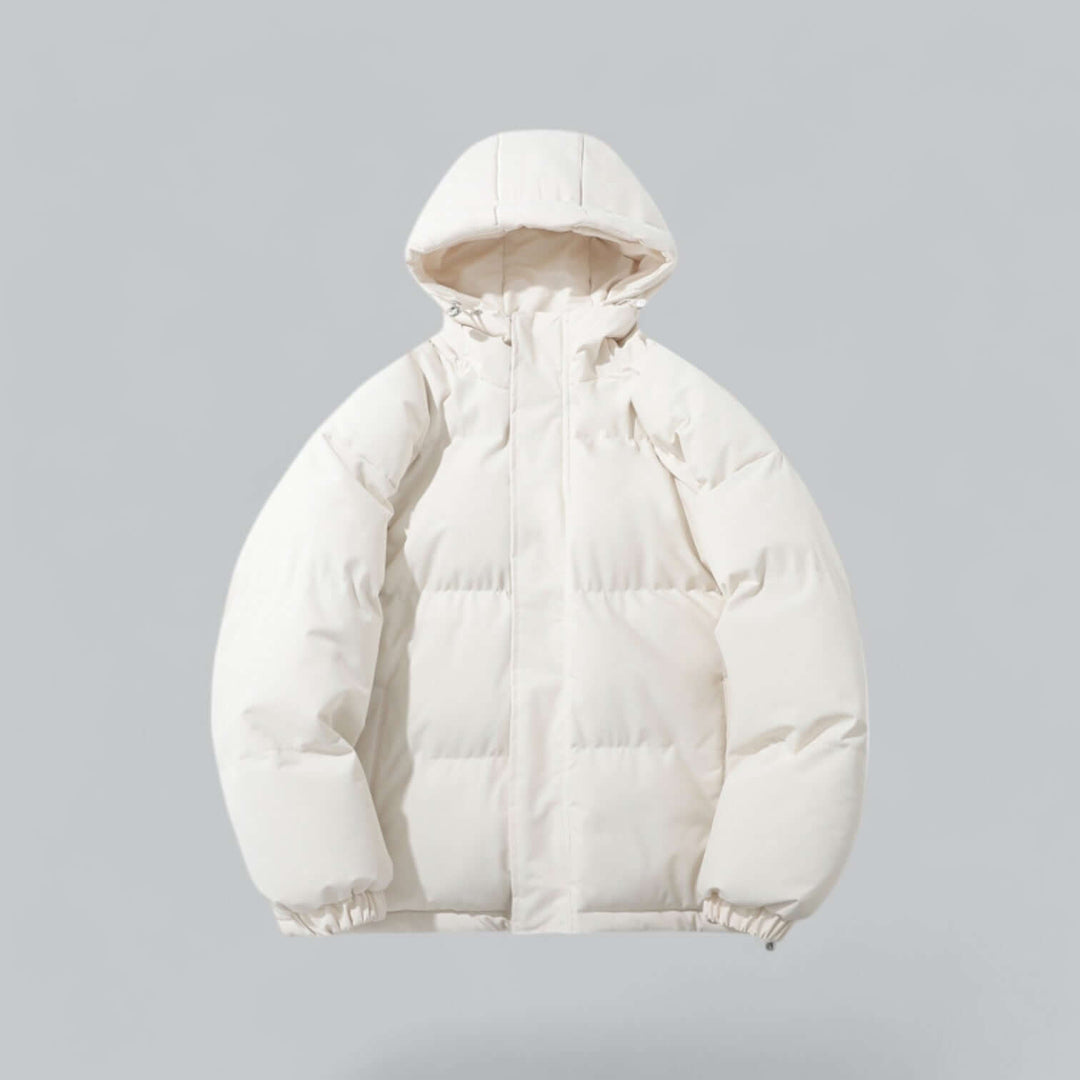Varm vinterparka for herre med justerbar hette