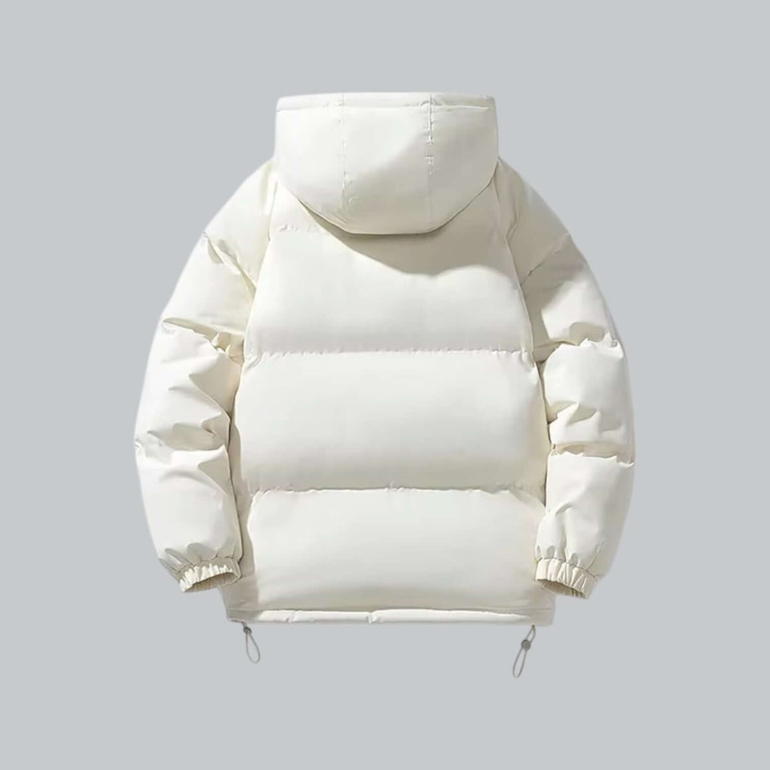 Varm vinterparka for herre med justerbar hette