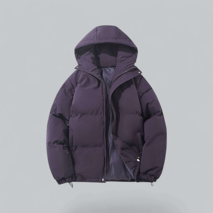 Varm vinterparka for herre med justerbar hette