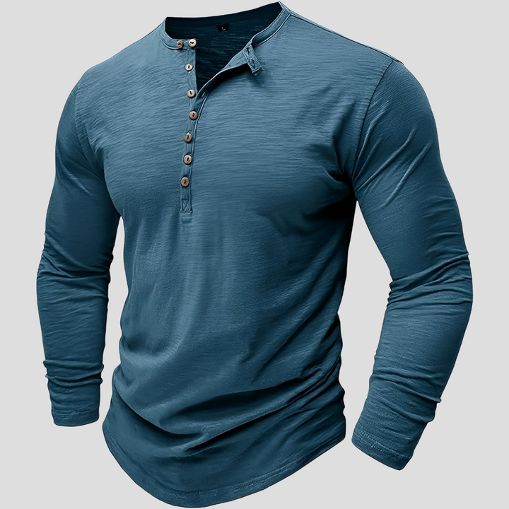 Løs Men’s Bomull Skjorte – Casual Hverdag Stil