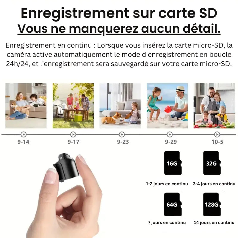 Trådløst mini-spionkamera - Sikker HD-overvåking