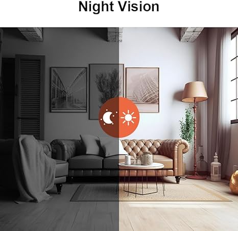Mini WiFi Trådløst Sikkerhetskamera 1080P - App-kontroll Inne/Ute