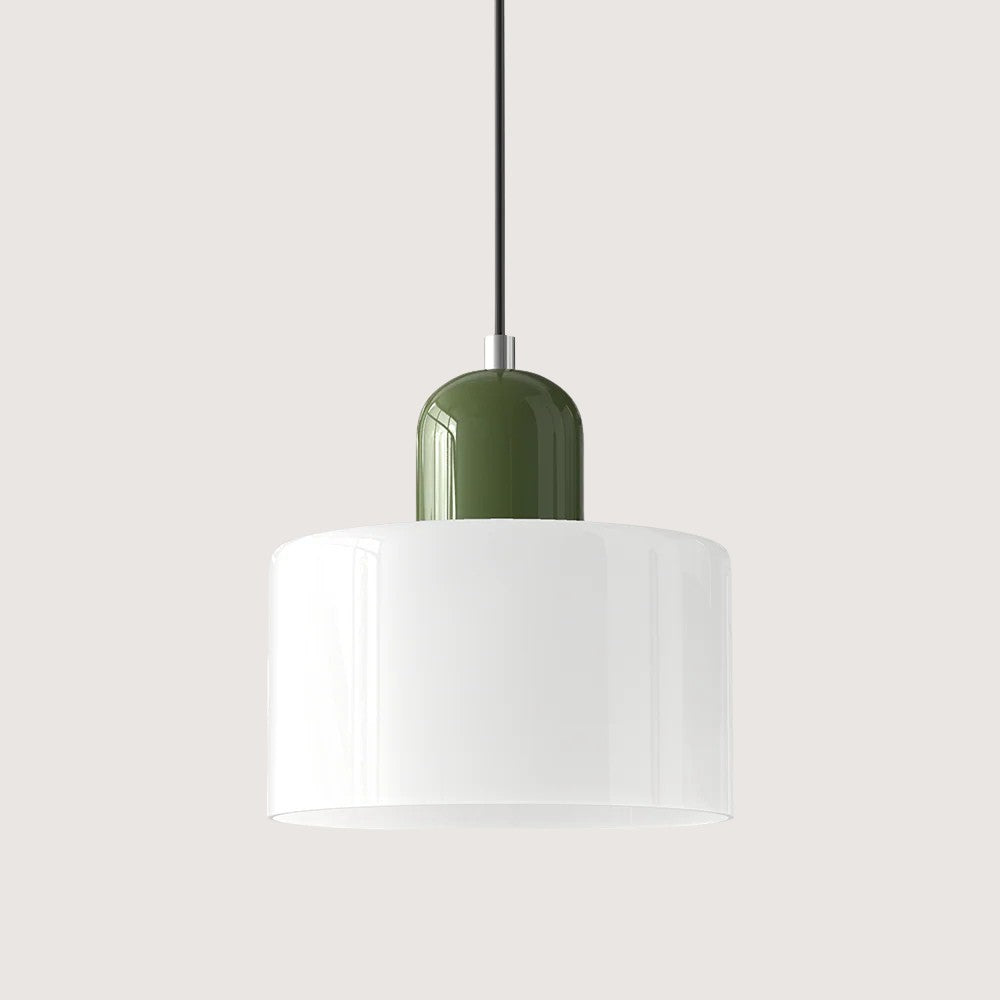 Moderne hengelampe i glass
