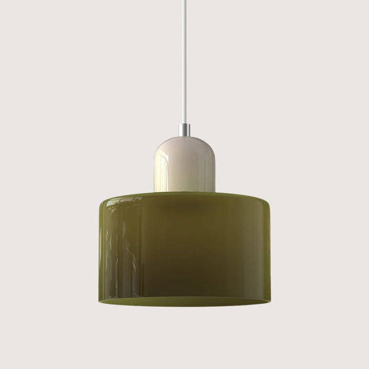 Moderne hengelampe i glass