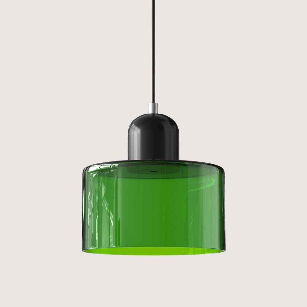 Moderne hengelampe i glass