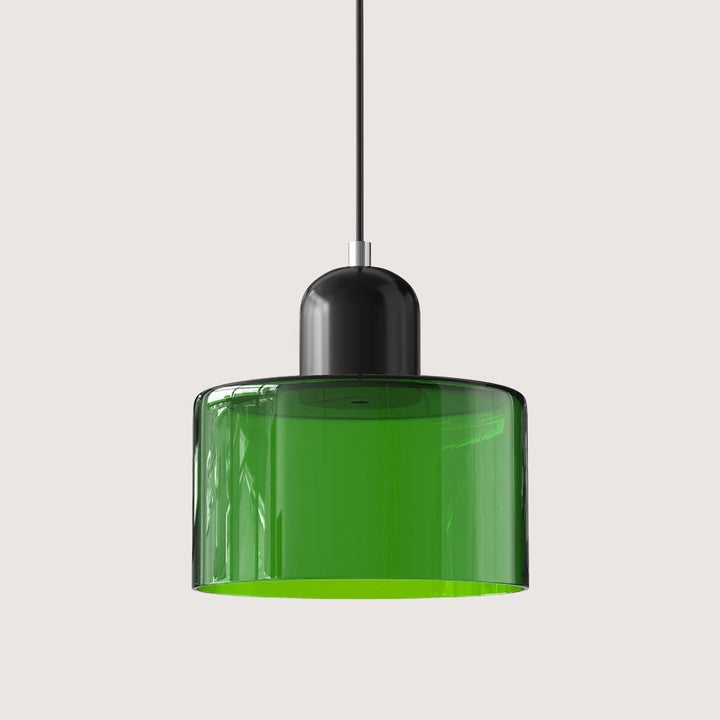 Moderne hengelampe i glass