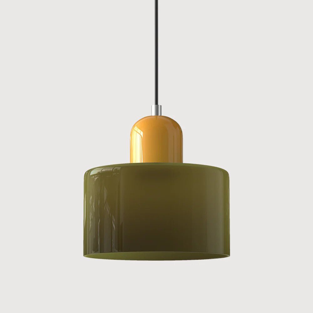Moderne hengelampe i glass
