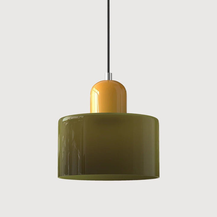 Moderne hengelampe i glass
