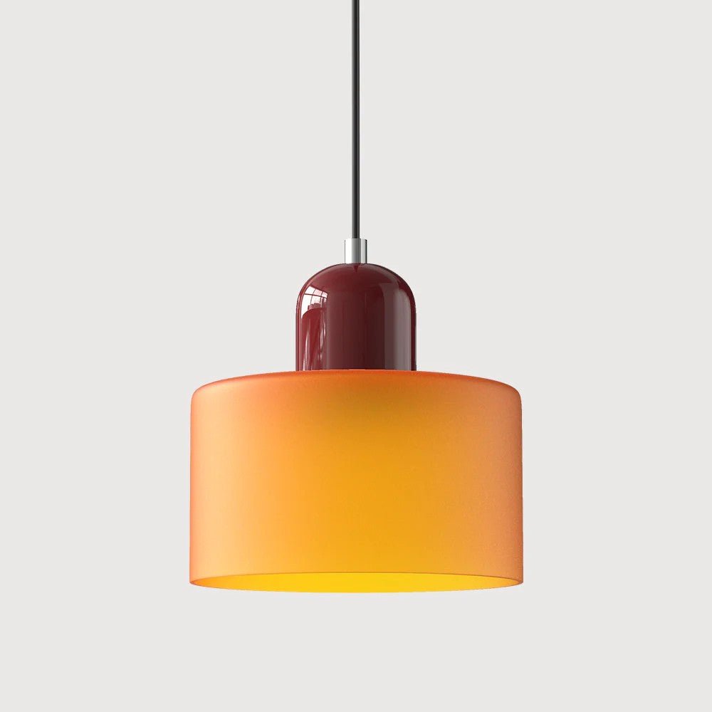 Moderne hengelampe i glass