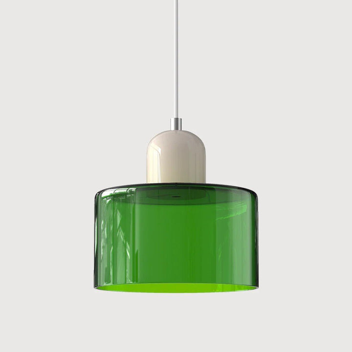 Moderne hengelampe i glass
