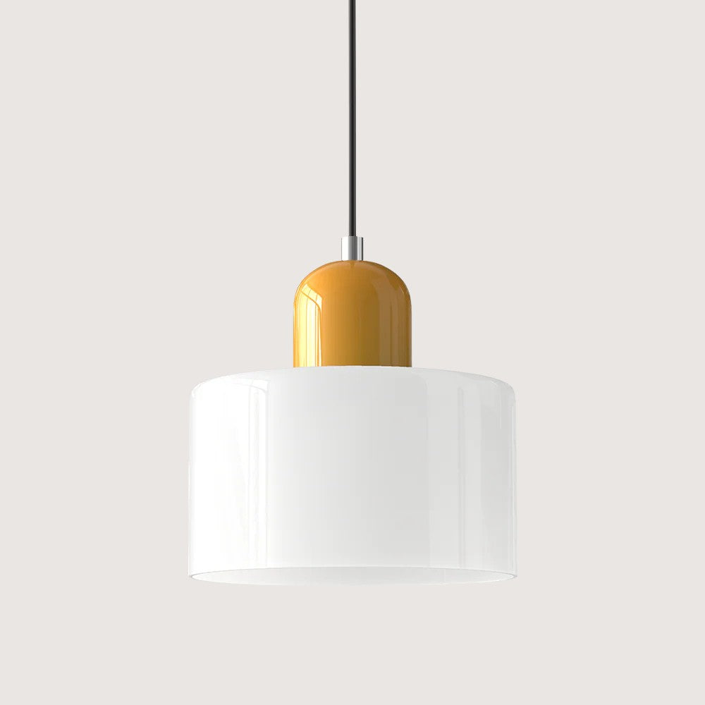 Moderne hengelampe i glass