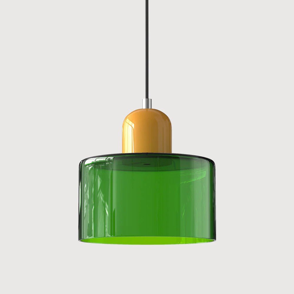 Moderne hengelampe i glass