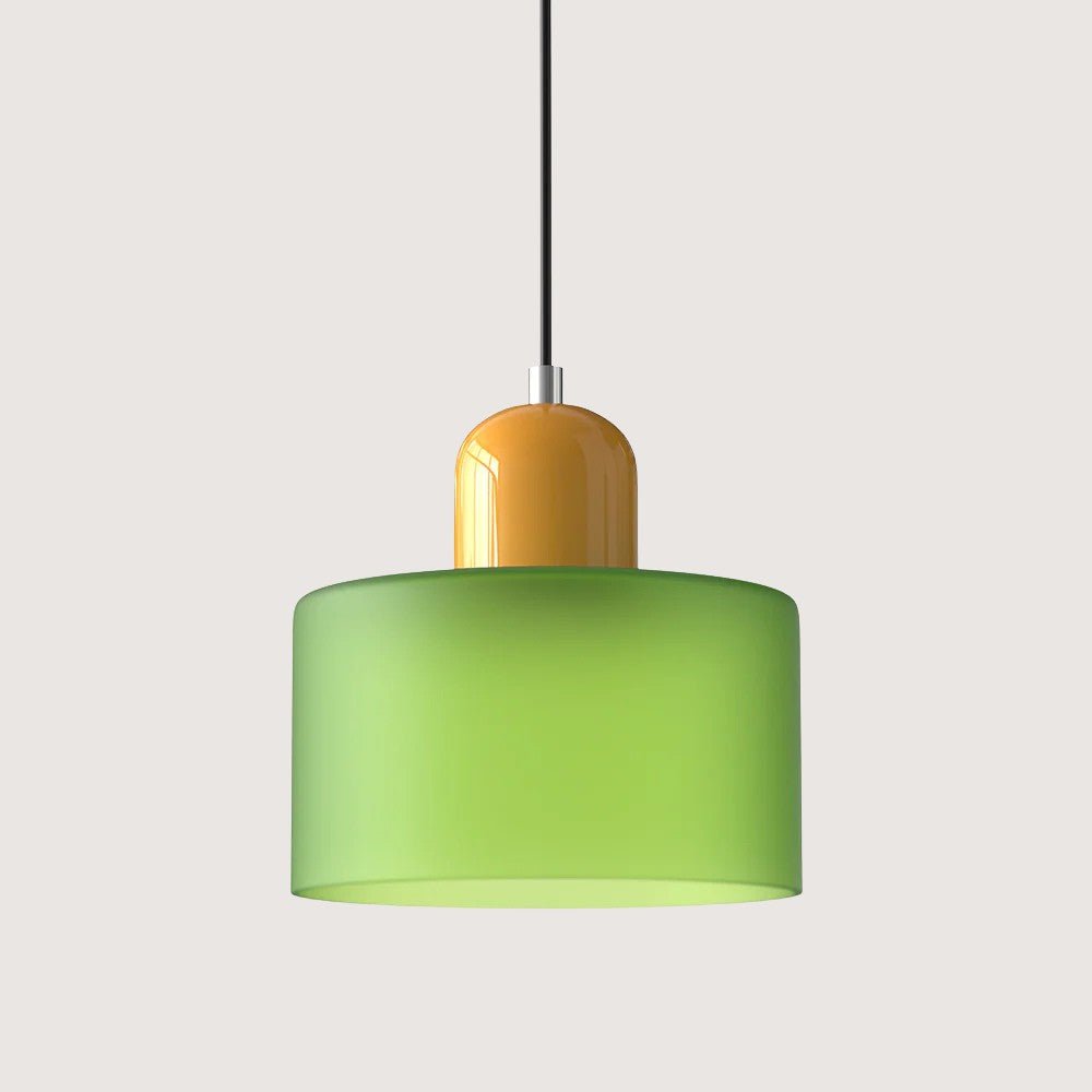 Moderne hengelampe i glass