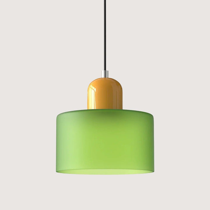 Moderne hengelampe i glass