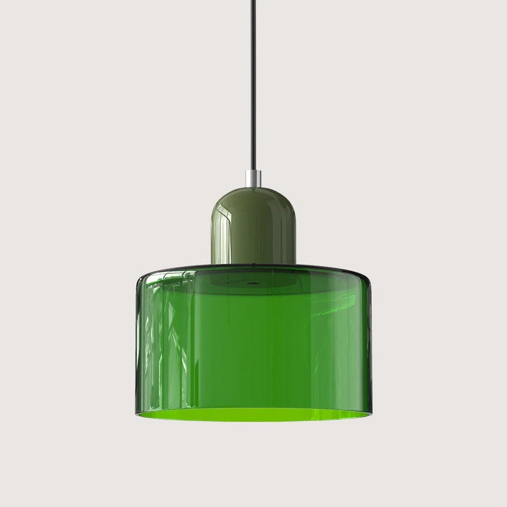 Moderne hengelampe i glass