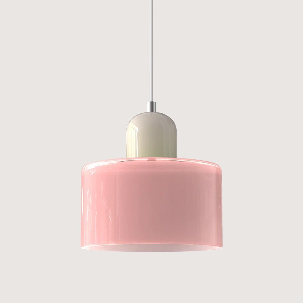 Moderne hengelampe i glass