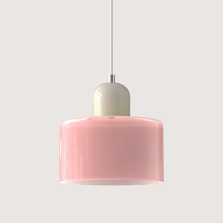 Moderne hengelampe i glass