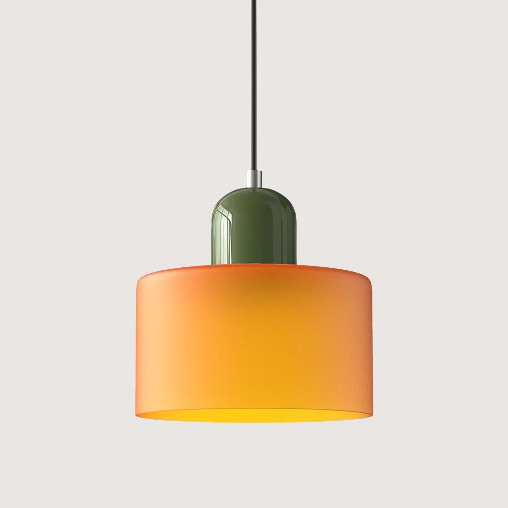 Moderne hengelampe i glass