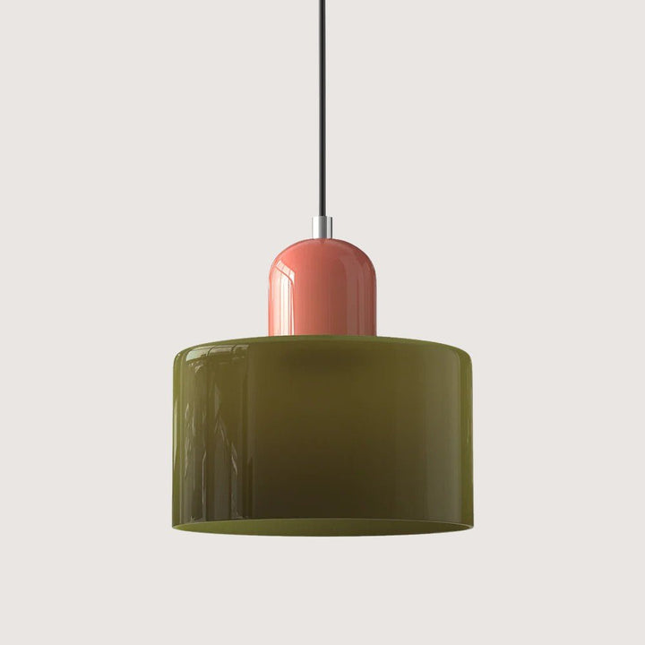 Moderne hengelampe i glass
