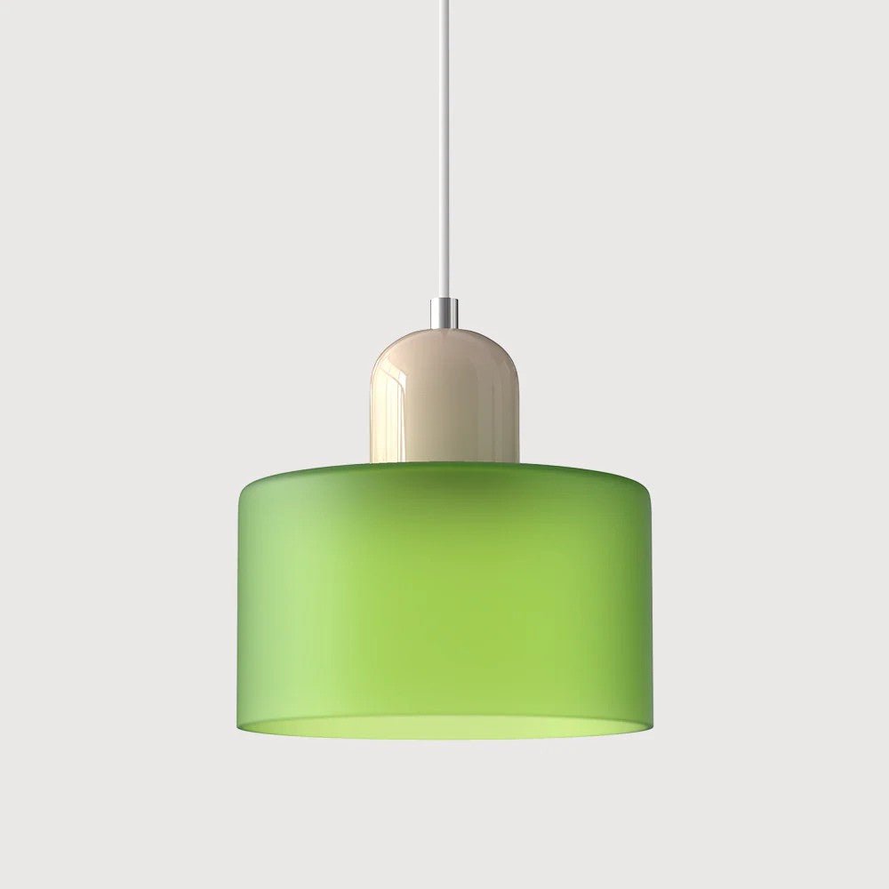 Moderne hengelampe i glass