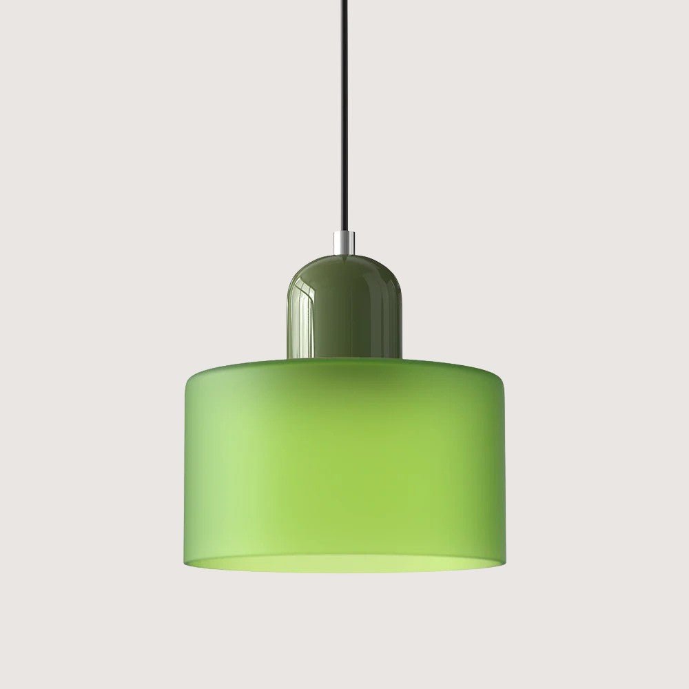 Moderne hengelampe i glass