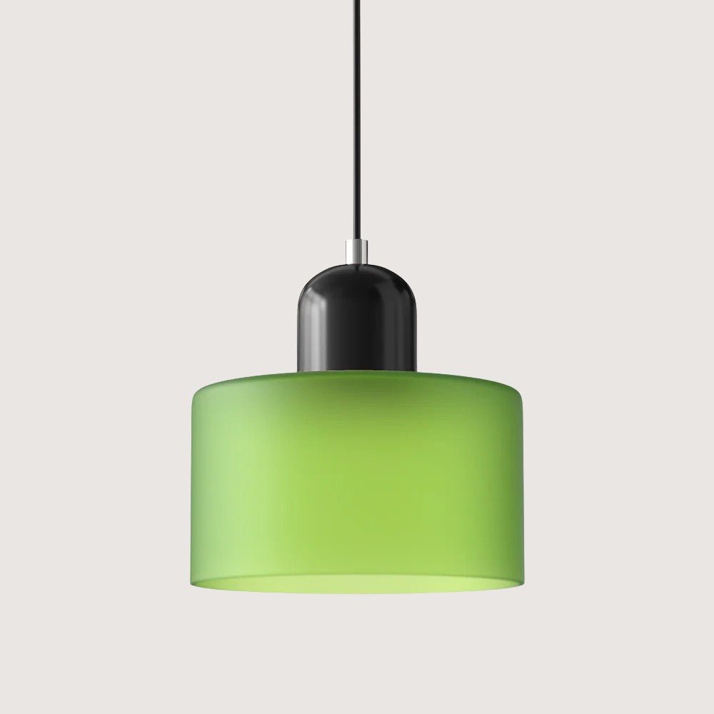 Moderne hengelampe i glass