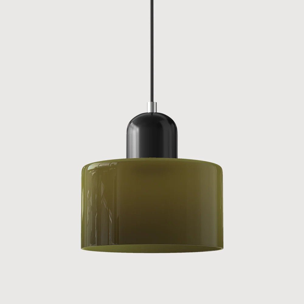 Moderne hengelampe i glass