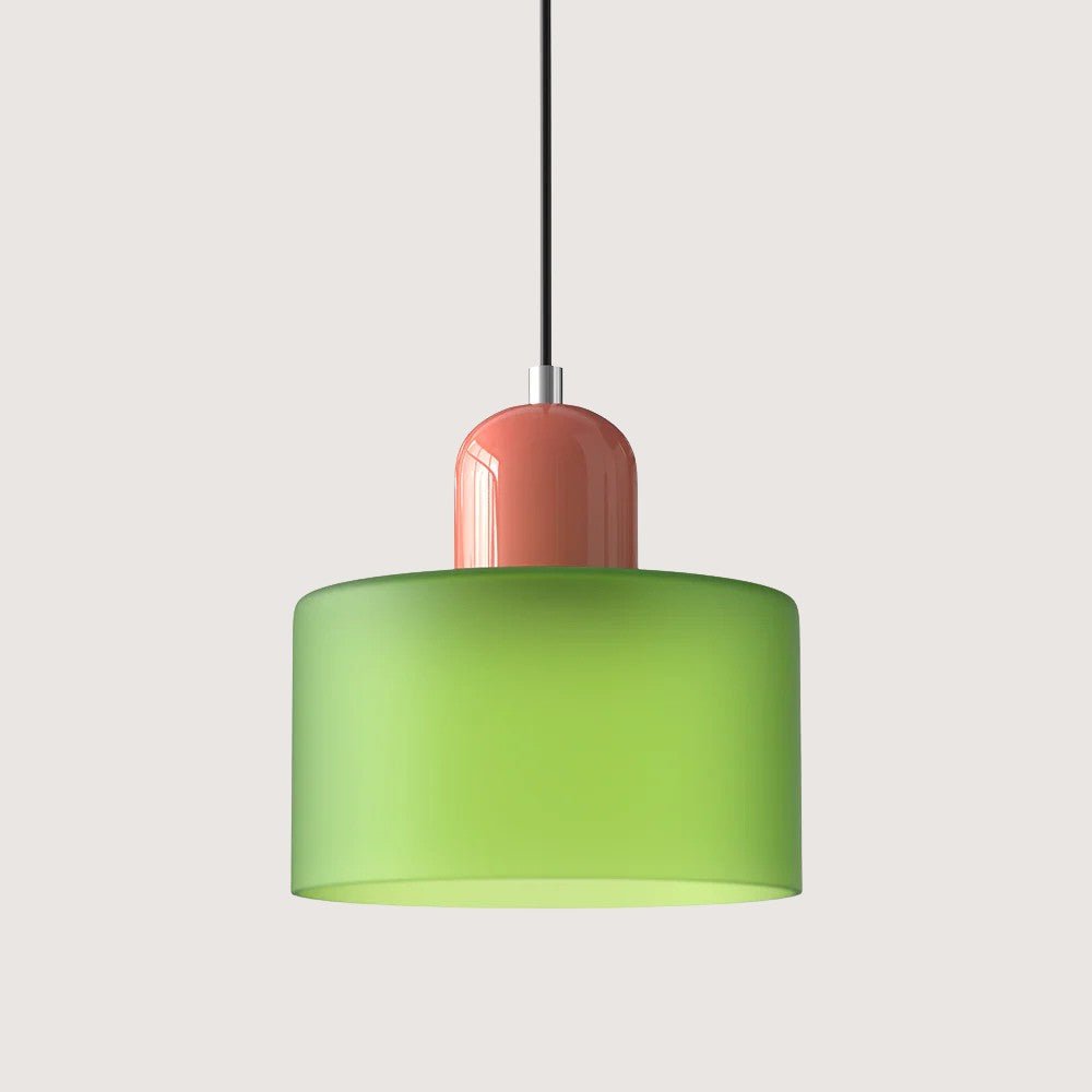 Moderne hengelampe i glass