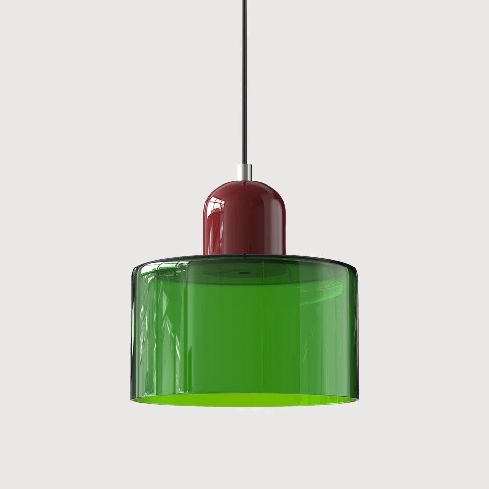 Moderne hengelampe i glass