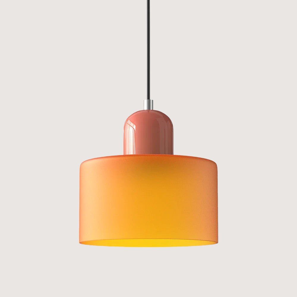 Moderne hengelampe i glass