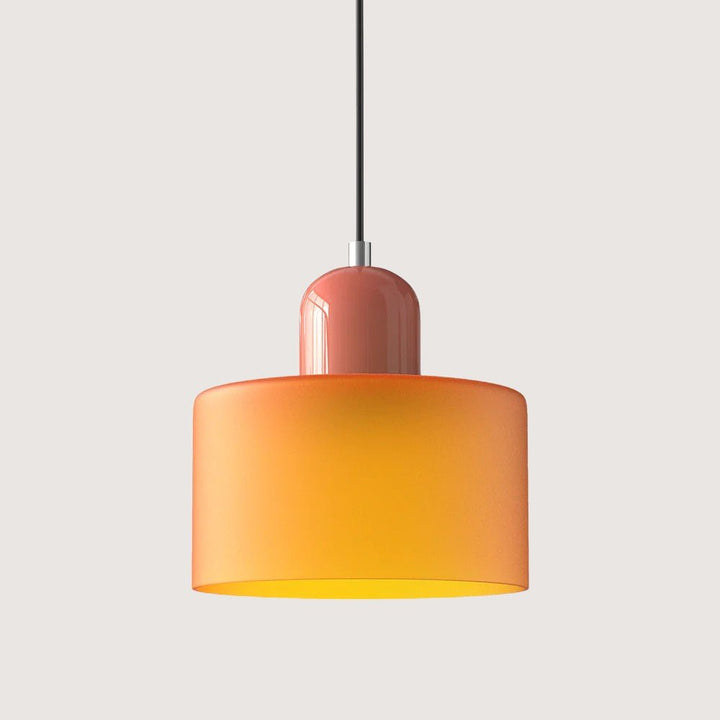 Moderne hengelampe i glass