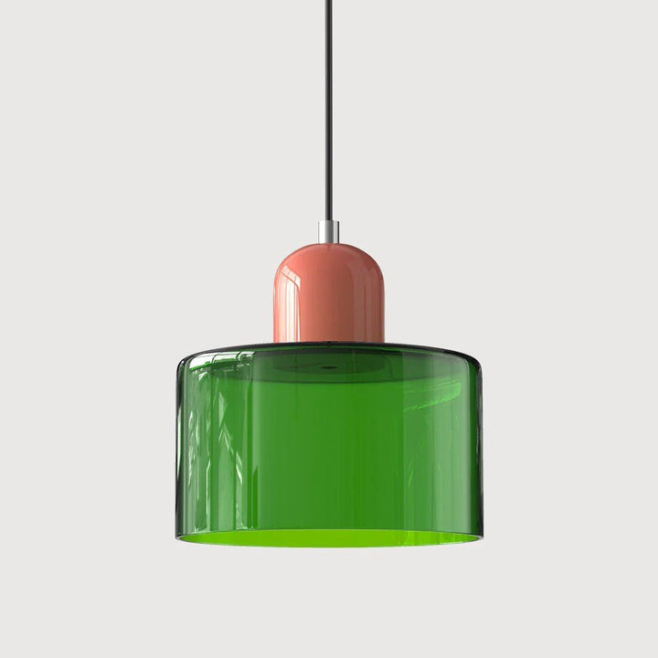 Moderne hengelampe i glass