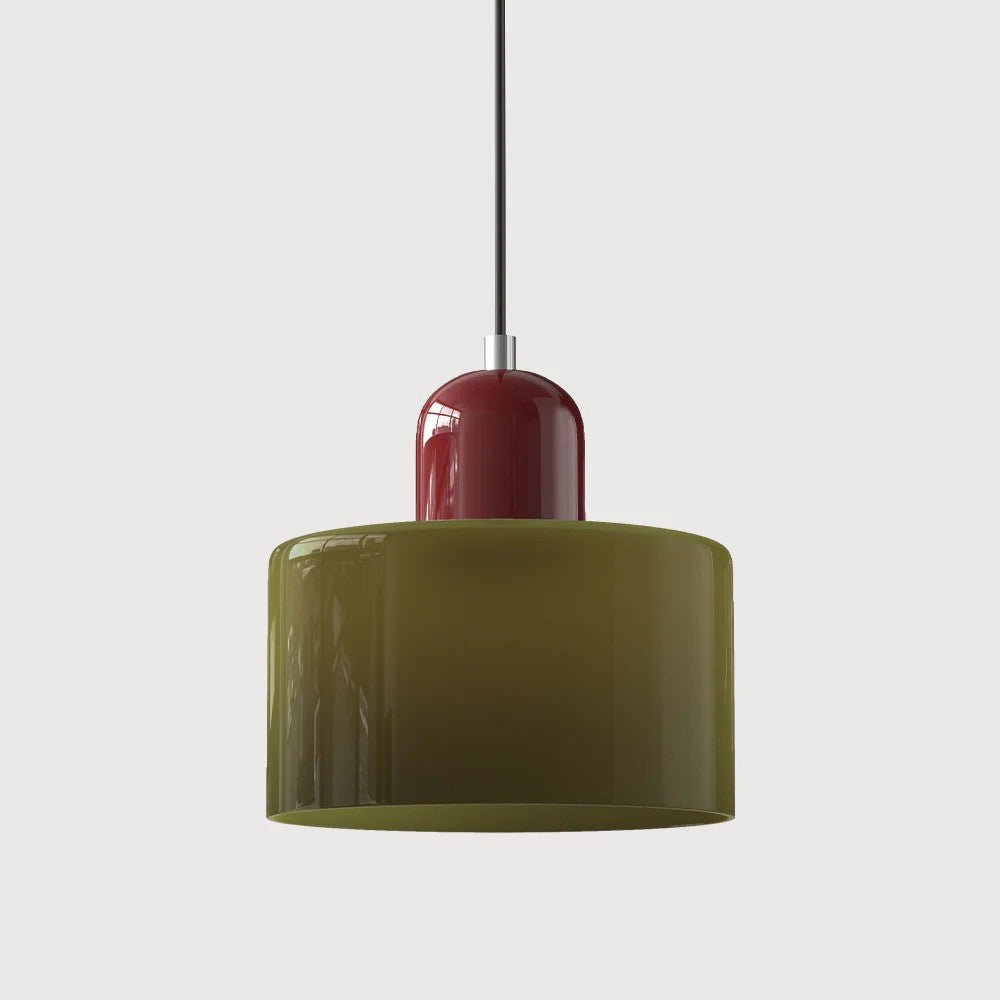 Moderne hengelampe i glass