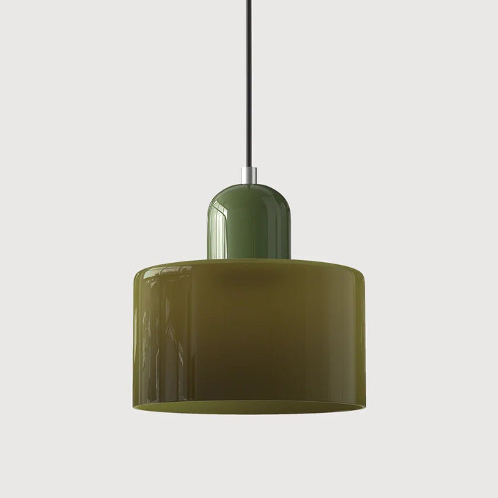 Moderne hengelampe i glass