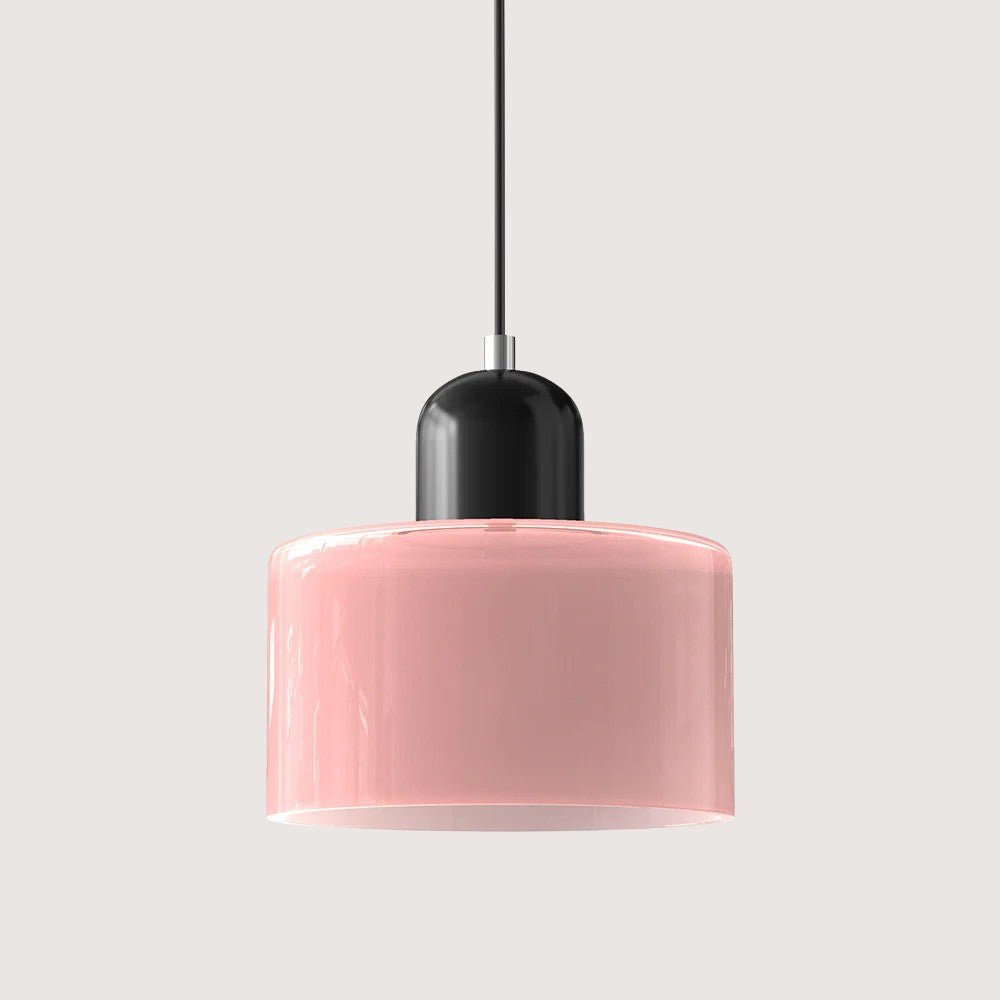 Moderne hengelampe i glass