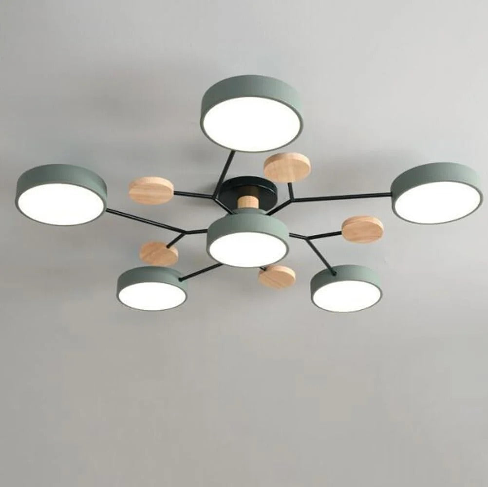 Moderne LED-lysekrone til stuen