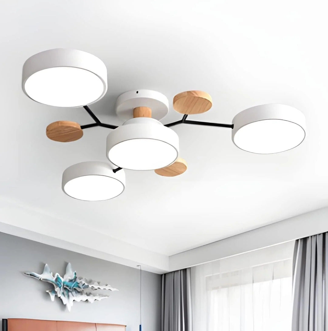 Moderne LED-lysekrone til stuen
