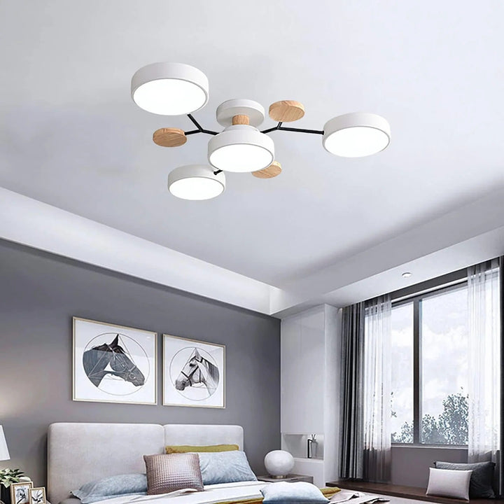 Moderne LED-lysekrone til stuen