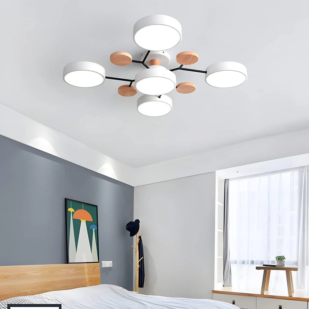 Moderne LED-lysekrone til stuen