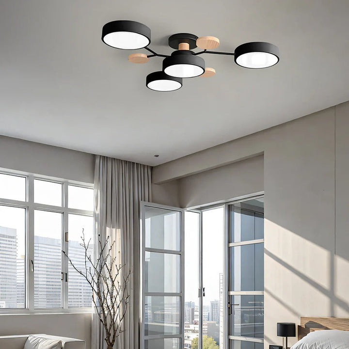 Moderne LED-lysekrone til stuen