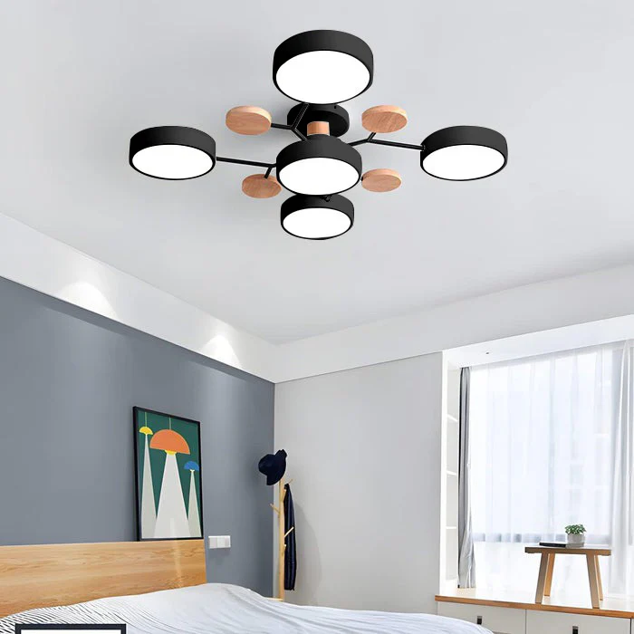 Moderne LED-lysekrone til stuen