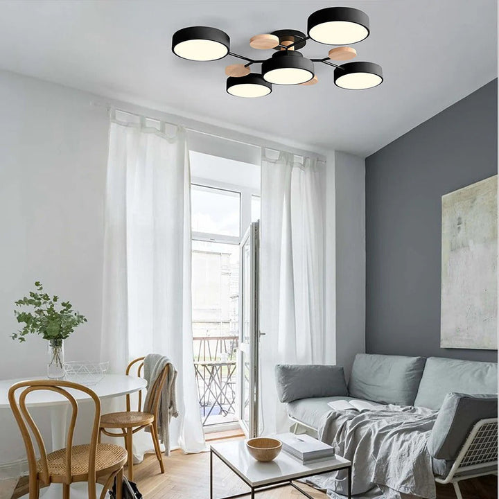 Moderne LED-lysekrone til stuen