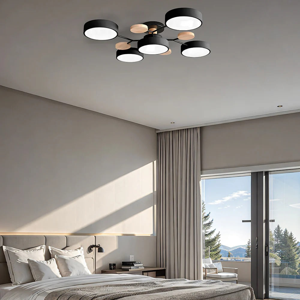 Moderne LED-lysekrone til stuen