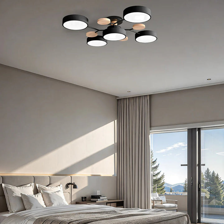 Moderne LED-lysekrone til stuen