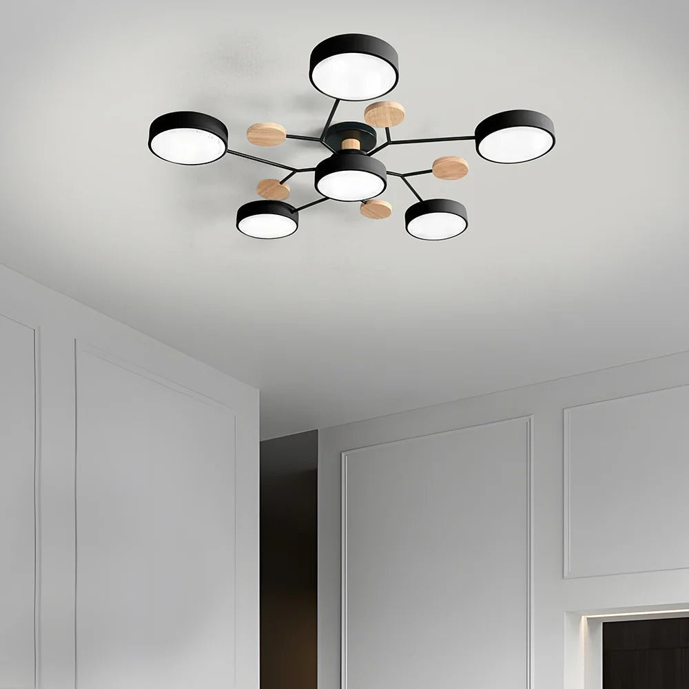 Moderne LED-lysekrone til stuen