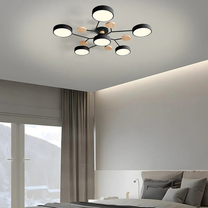 Moderne LED-lysekrone til stuen