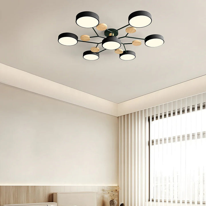 Moderne LED-lysekrone til stuen