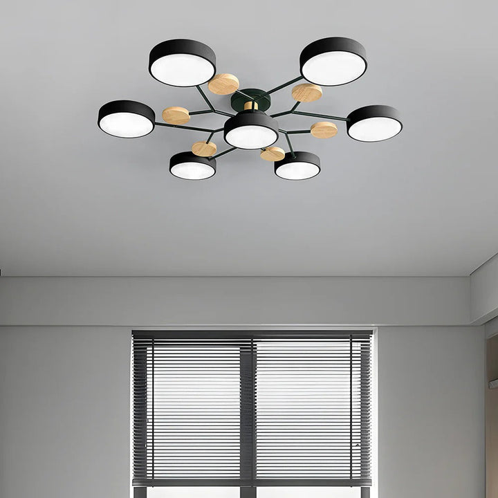 Moderne LED-lysekrone til stuen