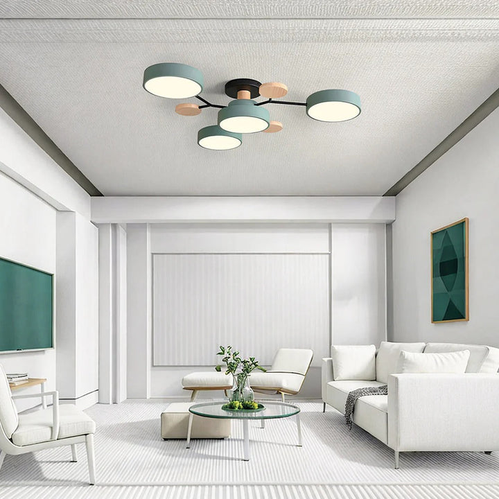 Moderne LED-lysekrone til stuen
