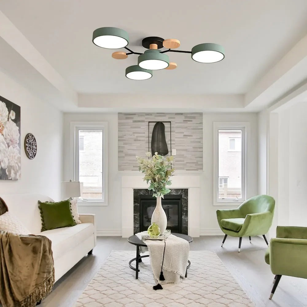 Moderne LED-lysekrone til stuen